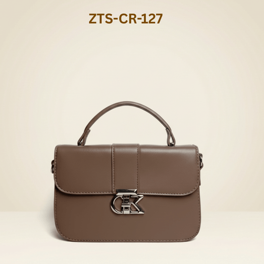 Handbag Modern Chic Black Top-Handle Bag ZTS_CR_127