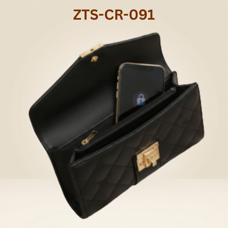 Elegant Pista Green Quilted Handbag ZTS-CR-091