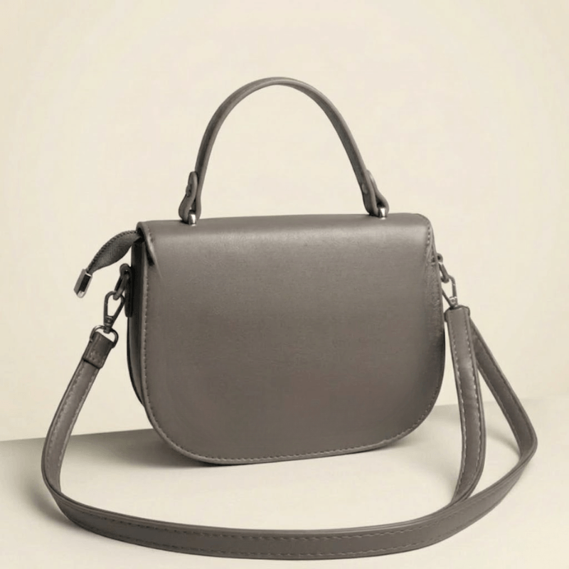Premium Tan Saddle Handbag with Metallic Clasp – Elegant Ladies Bag ZTS-CR-126