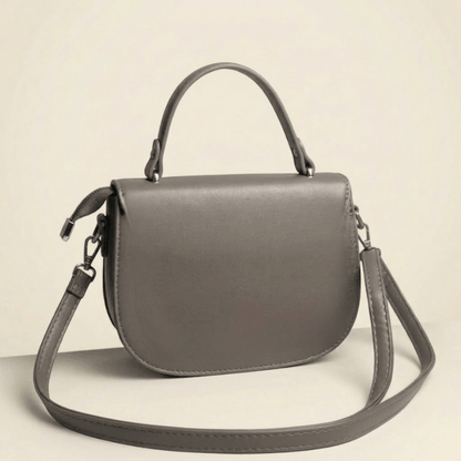 Premium Tan Saddle Handbag with Metallic Clasp – Elegant Ladies Bag ZTS-CR-126