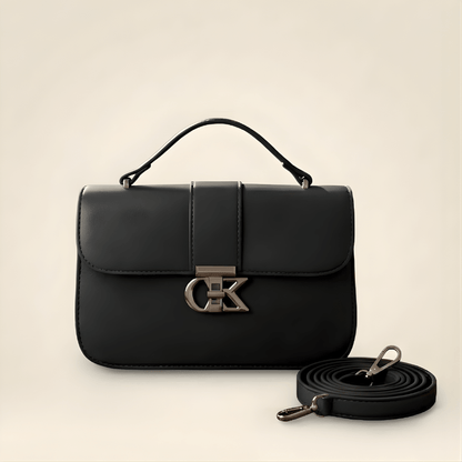 Luxury Minimalist Ladies Handbag Metallic Logo Clasp ZTS-CR-127