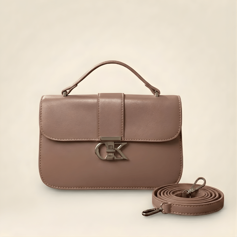 Luxury Minimalist Ladies Handbag Metallic Logo Clasp ZTS-CR-127