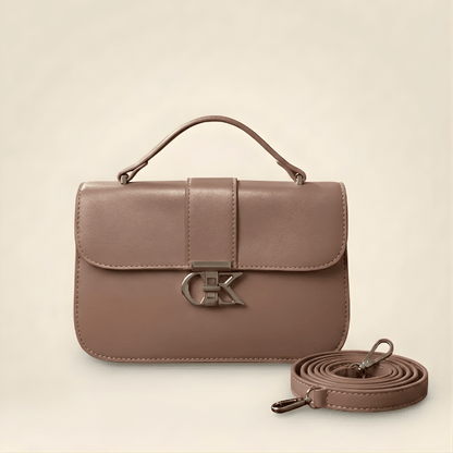 Luxury Minimalist Ladies Handbag Metallic Logo Clasp ZTS-CR-127