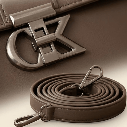 Luxury Minimalist Ladies Handbag Metallic Logo Clasp ZTS-CR-127