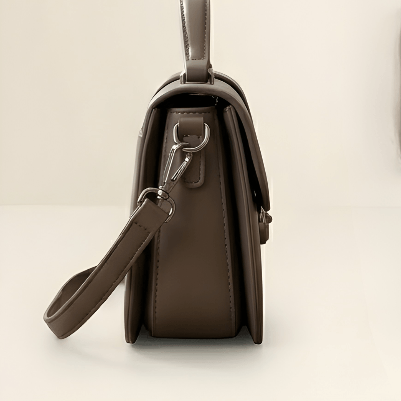Luxury Minimalist Ladies Handbag Metallic Logo Clasp ZTS-CR-127