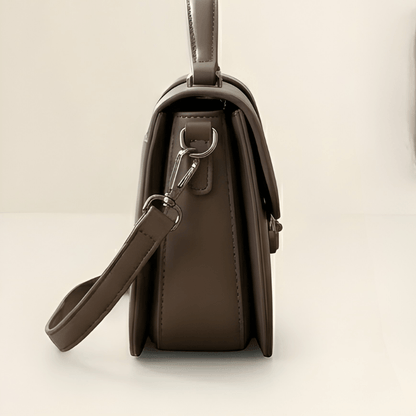 Luxury Minimalist Ladies Handbag Metallic Logo Clasp ZTS-CR-127