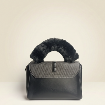 Modern Handbag Statement Fur-Handle Bag ZTS-CR-137