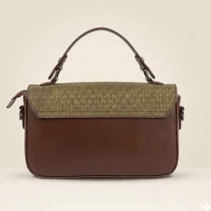 Crossbody Bag Designer Style Woven Satchel with Top Handle ZTS-CR-134