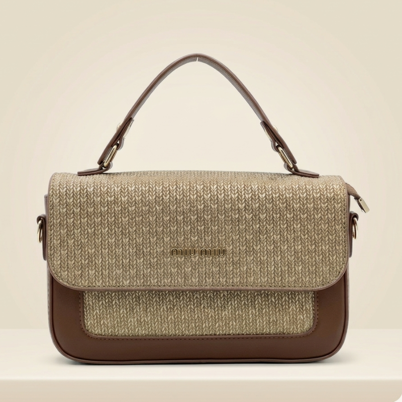 Crossbody Bag Designer Style Woven Satchel with Top Handle ZTS-CR-134