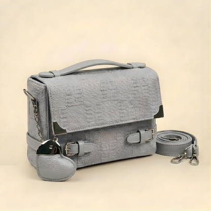 Handbag Luxury Textured Ladies Heart Charm ZTS-CR-133