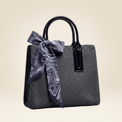 Handbag Luxury Textured Ladies Tote Bag Silk Scarf ZTS-CR-146