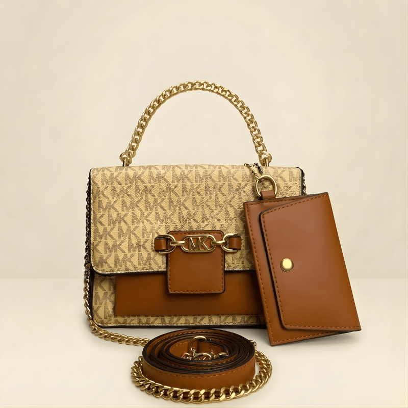 Handbag Signature Monogram Crossbody Bag with Mini Pouch ZTS-CR-147