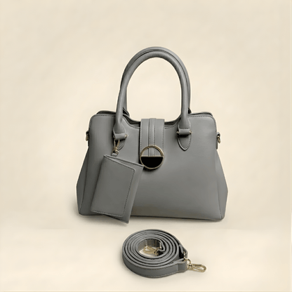 Luxury Smooth Ladies hand Bag With mini Pouch ZTS-CR-155