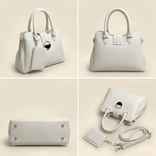 Luxury Smooth Ladies hand Bag With mini Pouch ZTS-CR-155