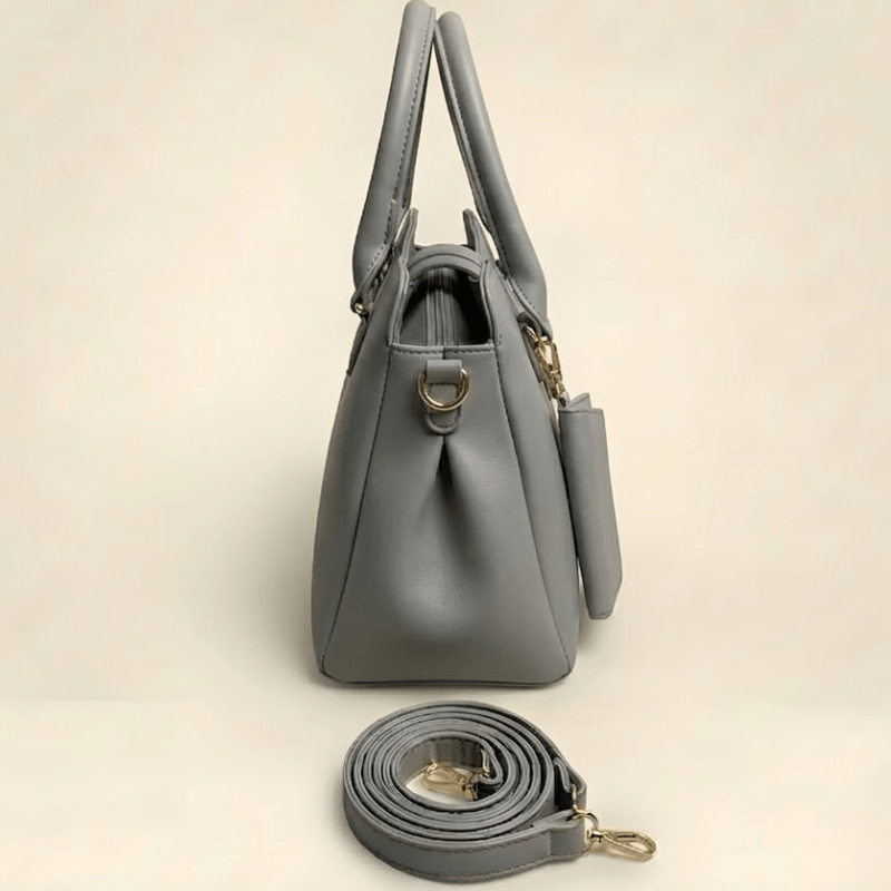 Luxury Smooth Ladies hand Bag With mini Pouch ZTS-CR-155