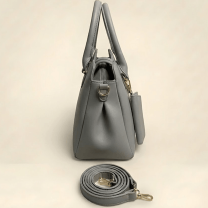 Luxury Smooth Ladies hand Bag With mini Pouch ZTS-CR-155