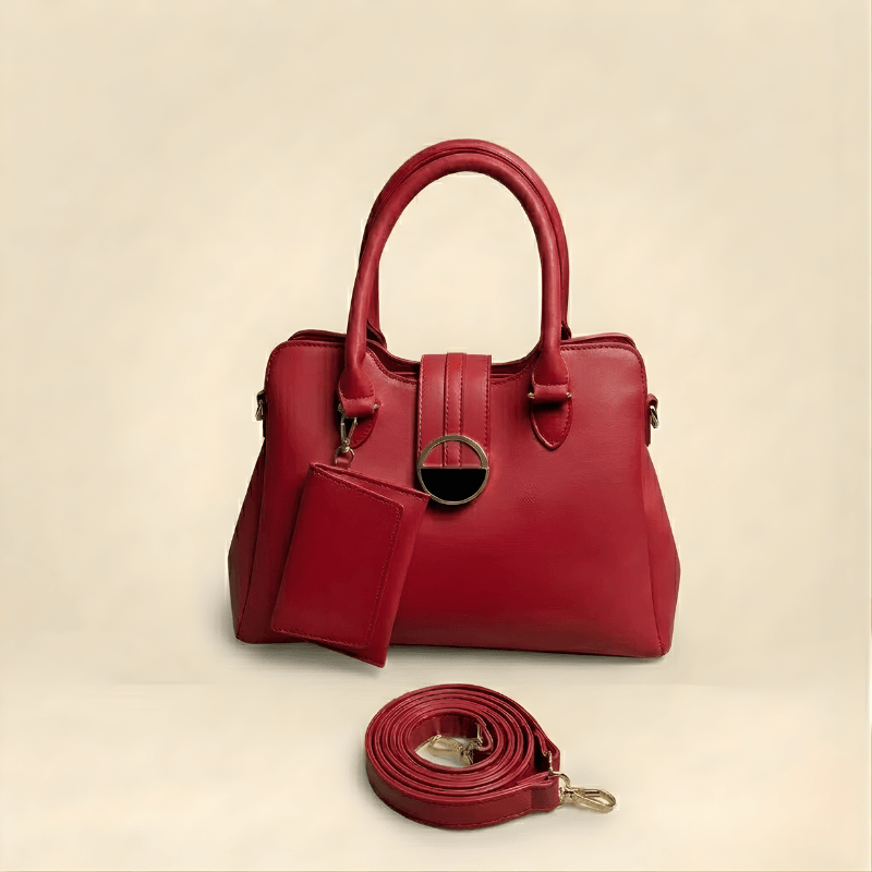 Luxury Smooth Ladies hand Bag With mini Pouch ZTS-CR-155