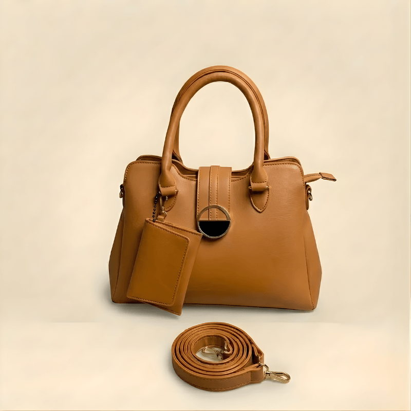 Luxury Smooth Ladies hand Bag With mini Pouch ZTS-CR-155