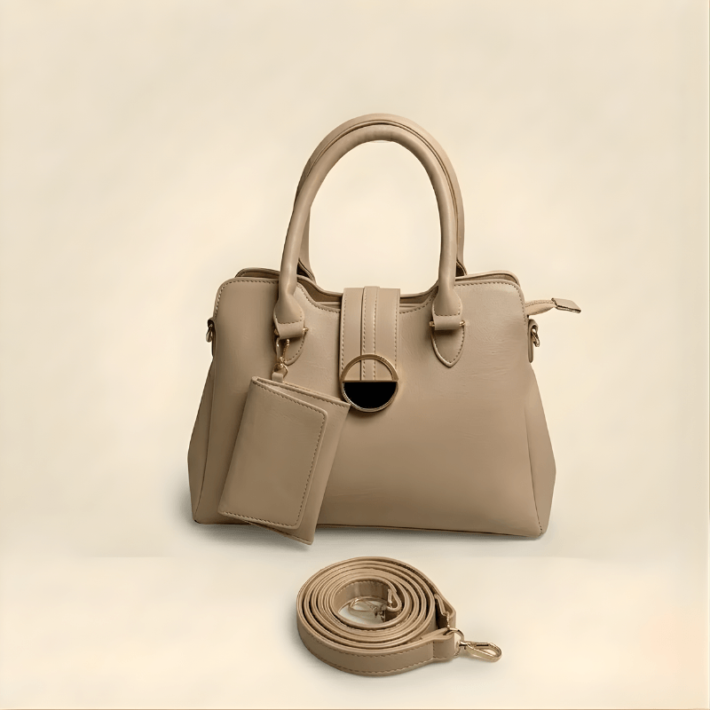 Luxury Smooth Ladies hand Bag With mini Pouch ZTS-CR-155