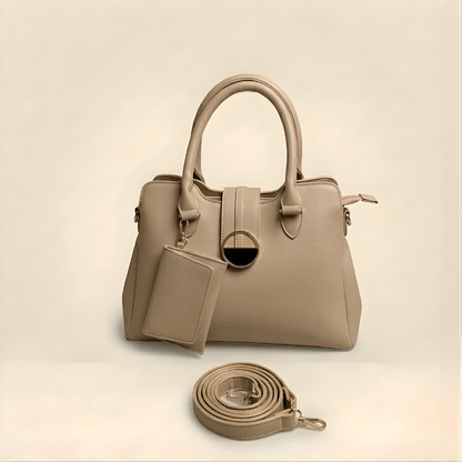 Luxury Smooth Ladies hand Bag With mini Pouch ZTS-CR-155