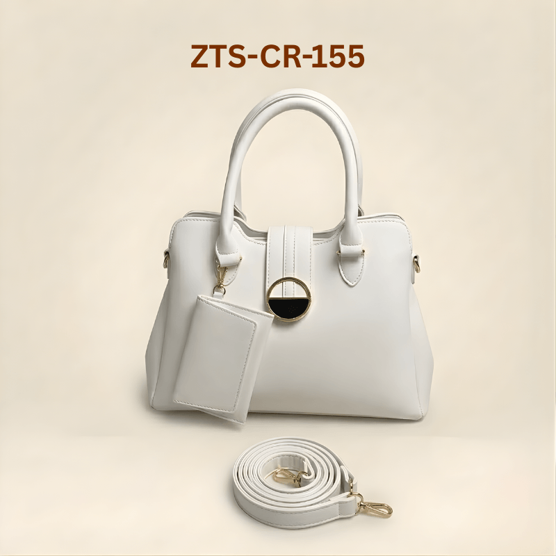 Luxury Smooth Ladies hand Bag With mini Pouch ZTS-CR-155