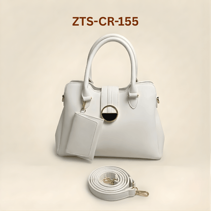 Luxury Smooth Ladies hand Bag With mini Pouch ZTS-CR-155