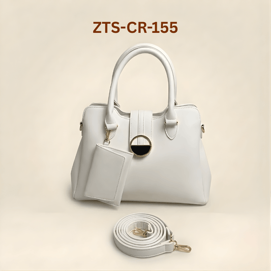 Luxury Smooth Ladies hand Bag With mini Pouch ZTS-CR-155