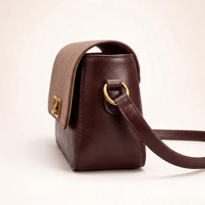 Crossbody Gold Chain, Metal Logo, Flap Closure ZTS-CR-120