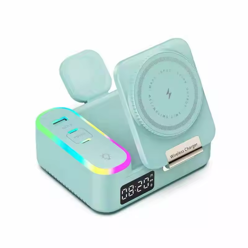 3-in-1 Wireless Charging Station – Fast Charger for Phone, Watch & Earbuds