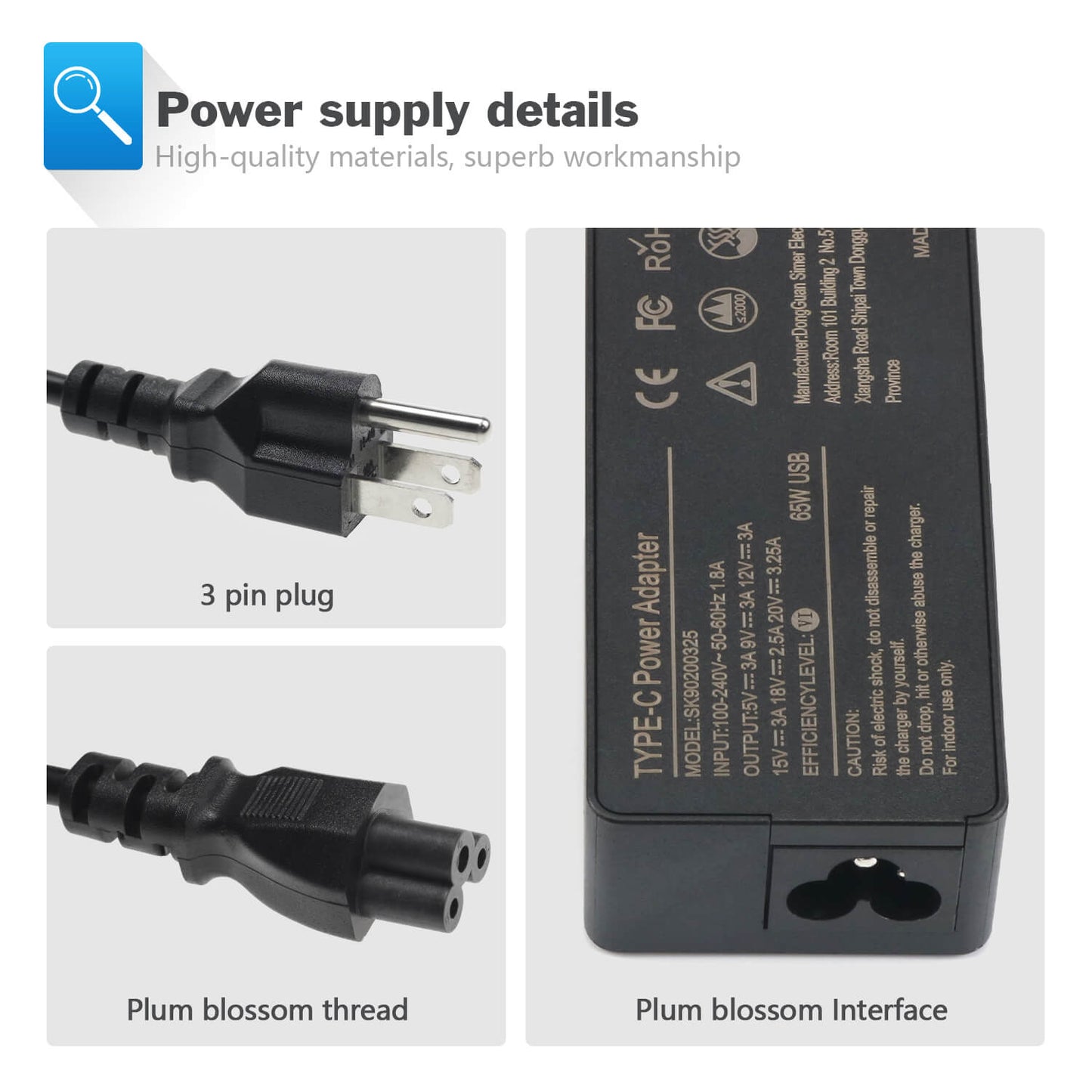 High-Speed Power Adapter – Intelligent Charging with Overheat & Surge Protection