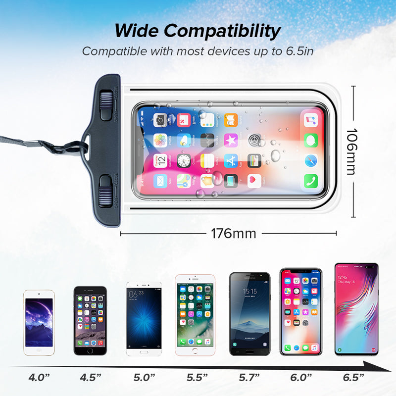 Universal Waterproof Phone Case – Beach & Swimming Dry Pouch Bag