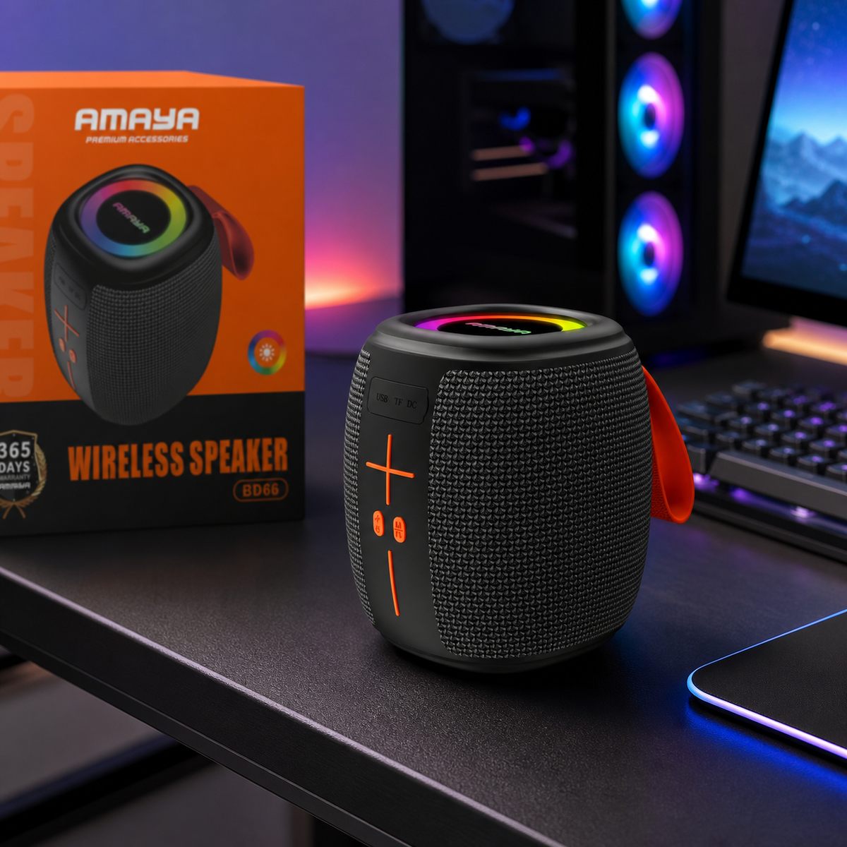 AMAYA BD66 Bluetooth Speaker – Portable Wireless Speaker