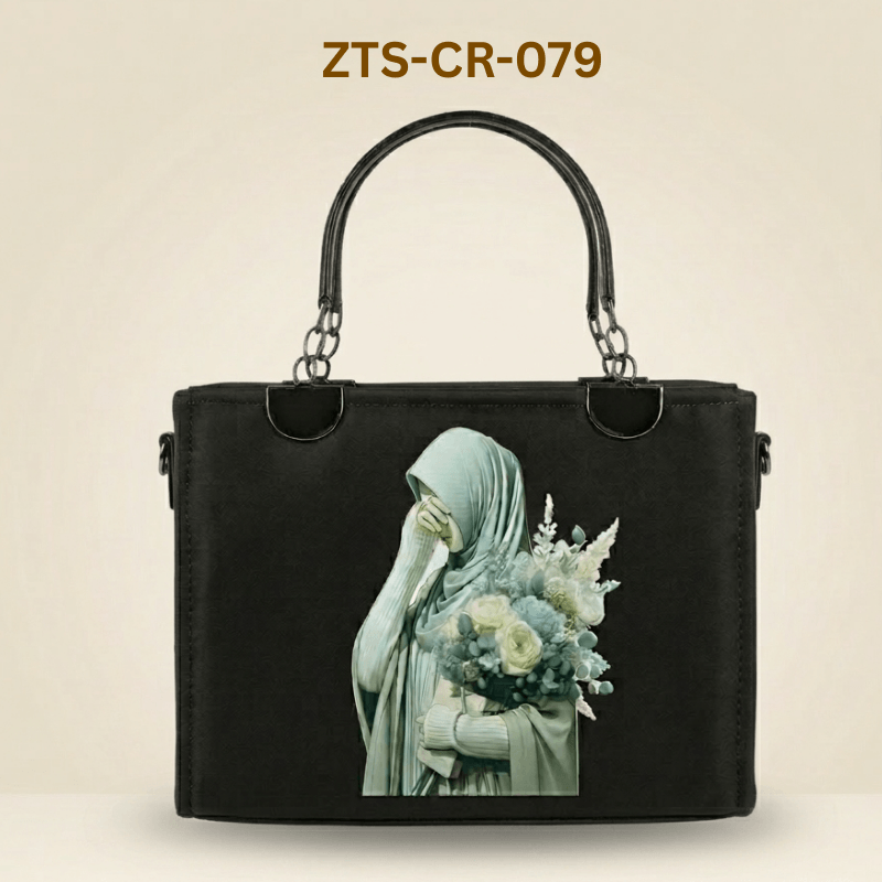 Canvas bag Chic Floral Hijabi Printed Bag ZTS-CR-079