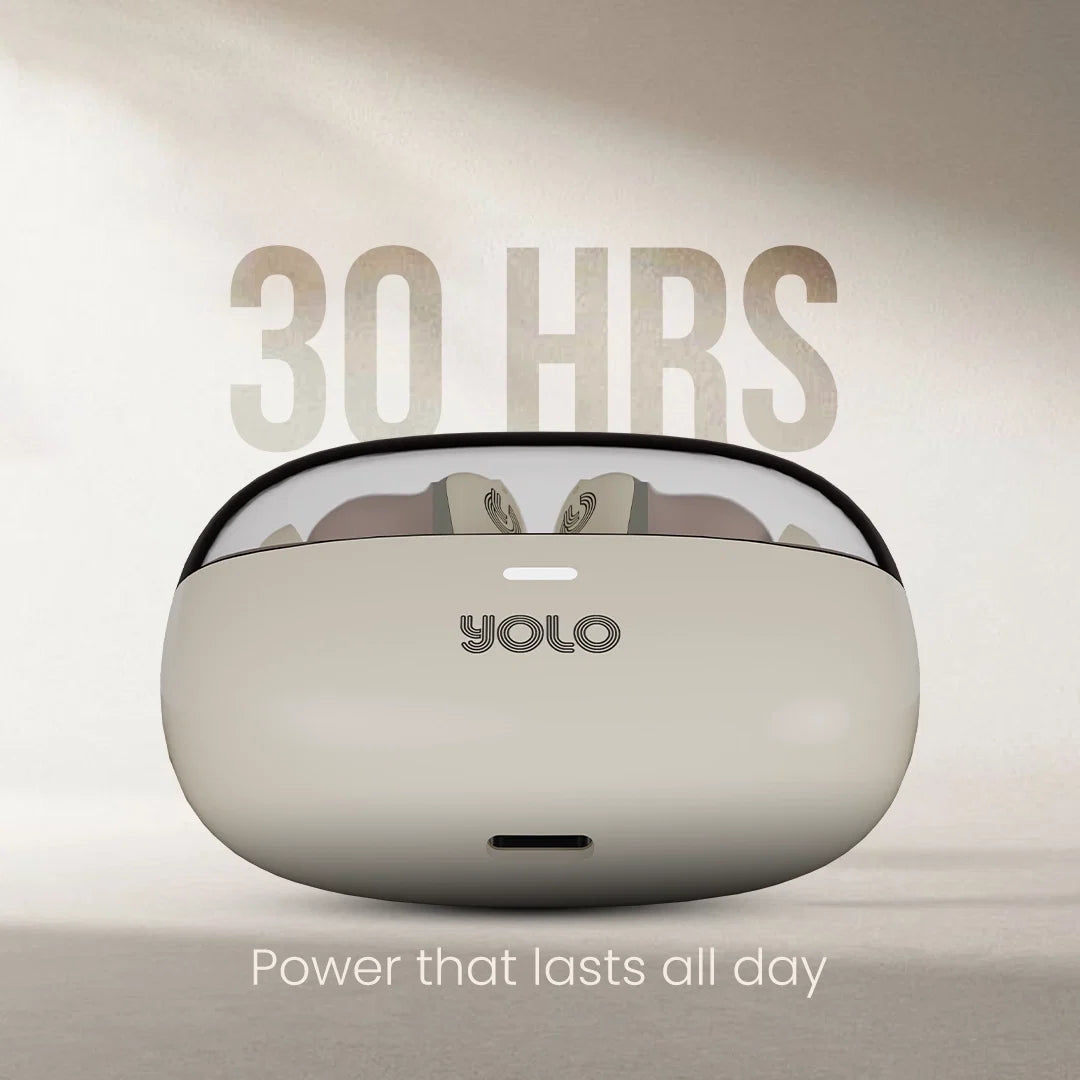 YoPod Vibe Wireless Earbuds – Bluetooth 5.3, 13mm Bass Boost, 30 Hours Playback
