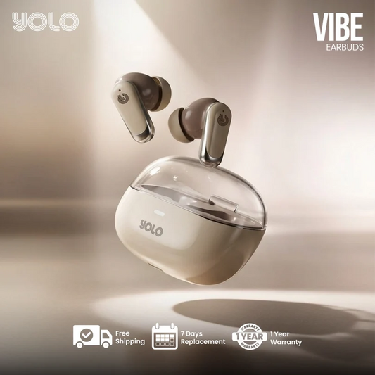 YoPod Vibe Wireless Earbuds – Bluetooth 5.3, 13mm Bass Boost, 30 Hours Playback