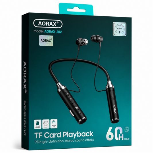 Aorax-202 Bluetooth 5.3 Neckband Earphones