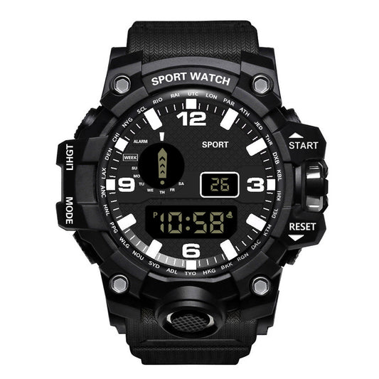 Men’s Sport Watch – Digital & Analog Waterproof Military Style