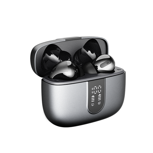 Wireless Bluetooth Earbuds with LED Display – Noise Cancelling & Long Battery