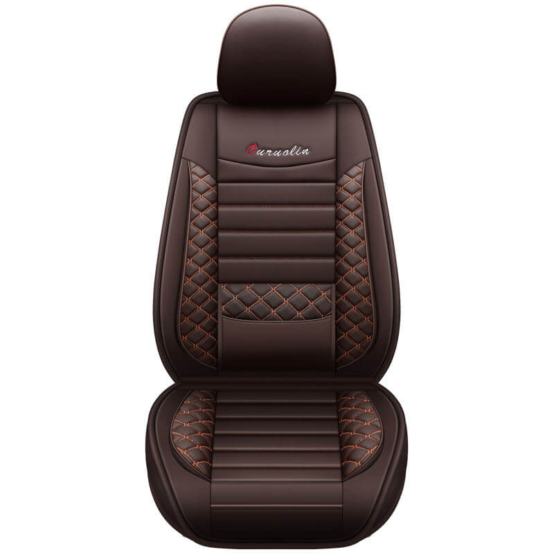 Universal Leather Car Seat Cover – Luxury Comfort with Anti-Slip Base