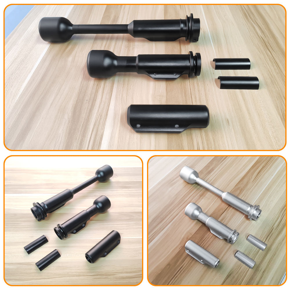 Piece Custom Black Metal Gear Lever & Handbrake Handle Set for Land