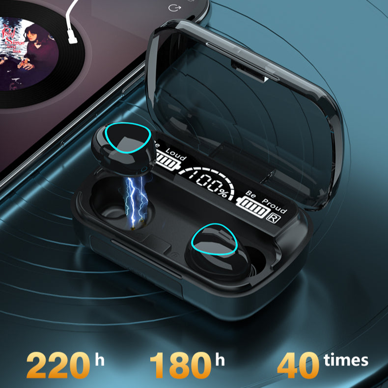 M10 Wireless Earbuds Bluetooth 5.3 with LED Display & Long Battery | Best Budget TWS in Pakistan