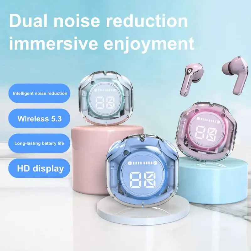 Air 39 Wireless Earbuds with Digital Display Case | Premium Sound & Touch Control