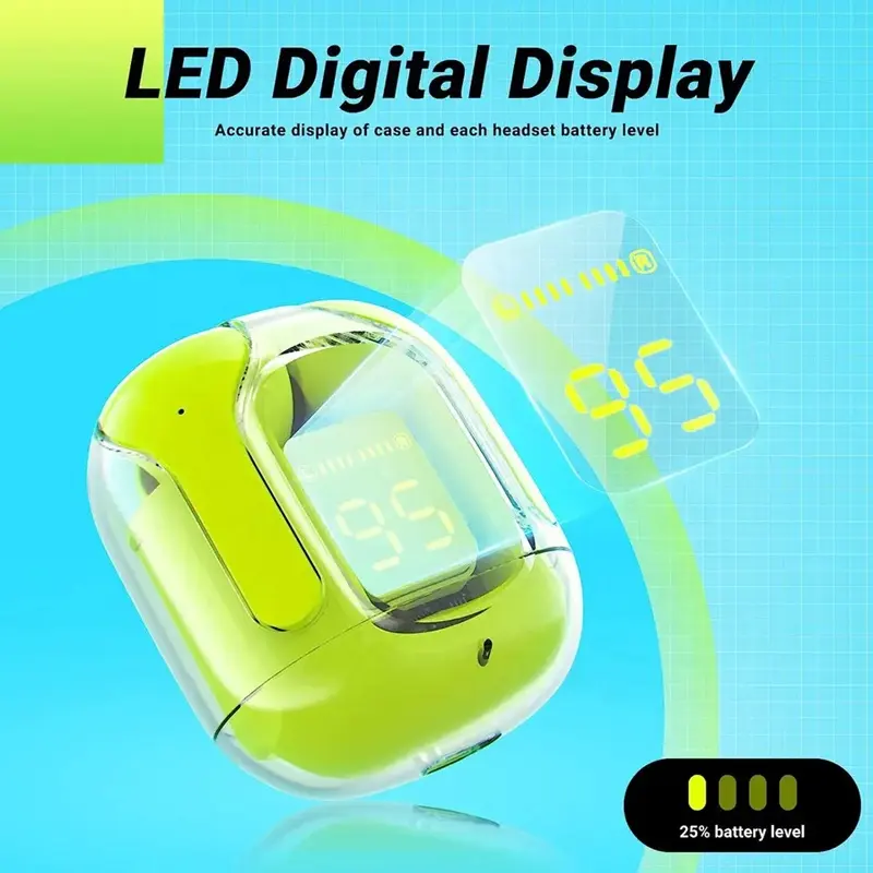 Air 31 Wireless Earbuds with LED Display Case – HD Sound & Long Battery Life