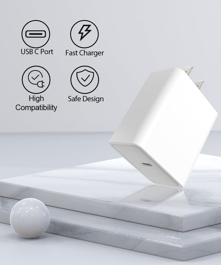 Ultra-Fast 100W USB-C Charger (60W+20W) with 1M Cable – Dual Port PD Wall Adapter