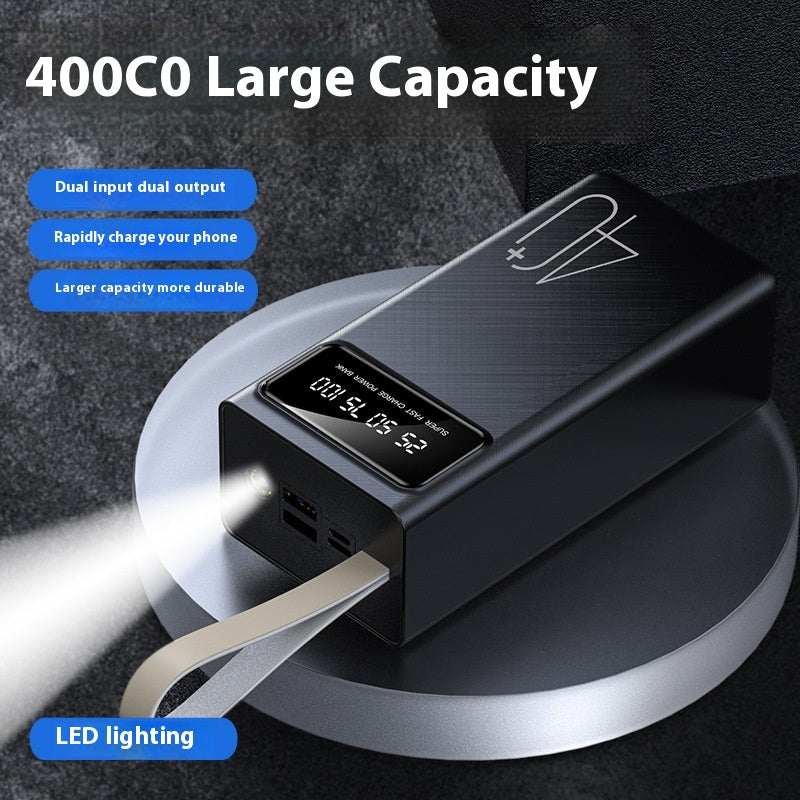 4000mAh Portable Power Bank with LED Display – Dual Output Fast Charging Battery Pack